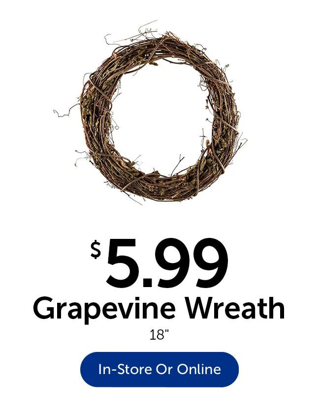 18 inch Grapevine Wreath