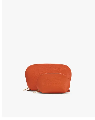 Travel Case Set Burnt Orange
