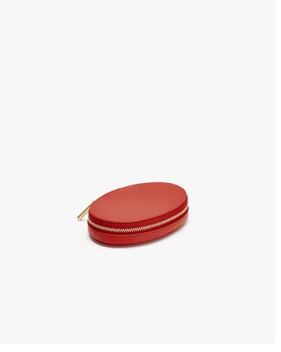 Travel Jewelry Case Dark Coral