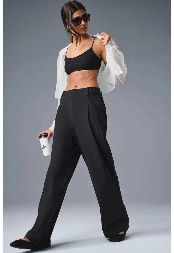 High-Waist Pursuit Trouser (Regular) - Black - Black / XS / Regular 30"