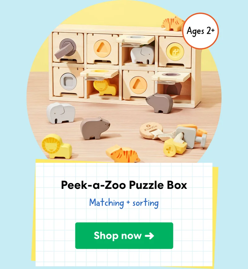 Peek-a-Zoo Puzzle Box