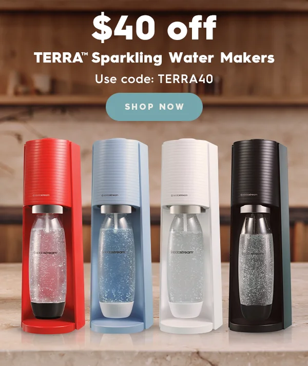 Terra™, SodaStream's best-selling Sparkling Water Maker