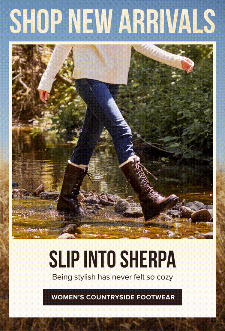 SLIP INTO SHERPA | WOMEN'S COUNTRYSIDE FOOTWEAR