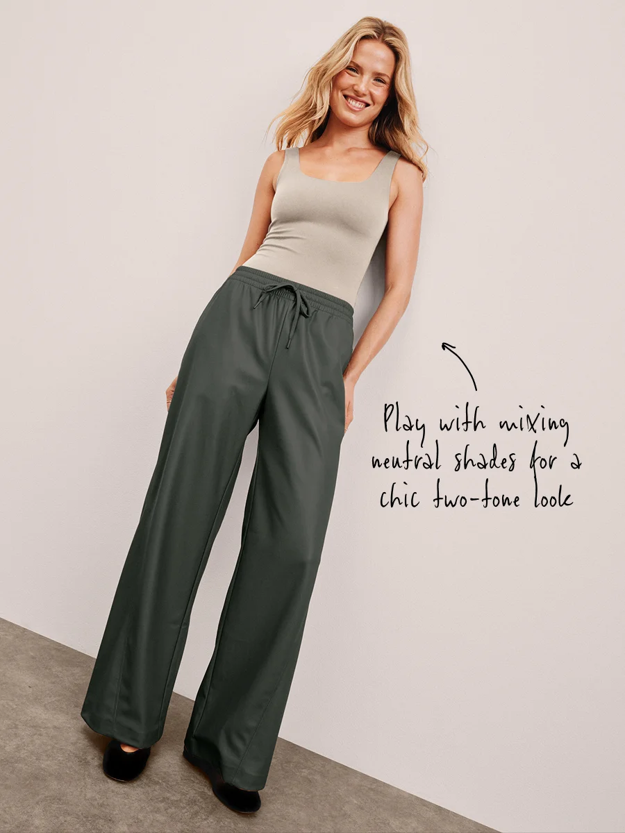 Base Tank Bodysuit in Oat