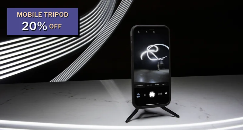 20% off mobile tripod