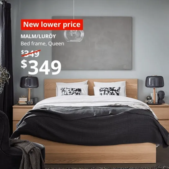 New Lower Price: MALM/LUROY Bed frame