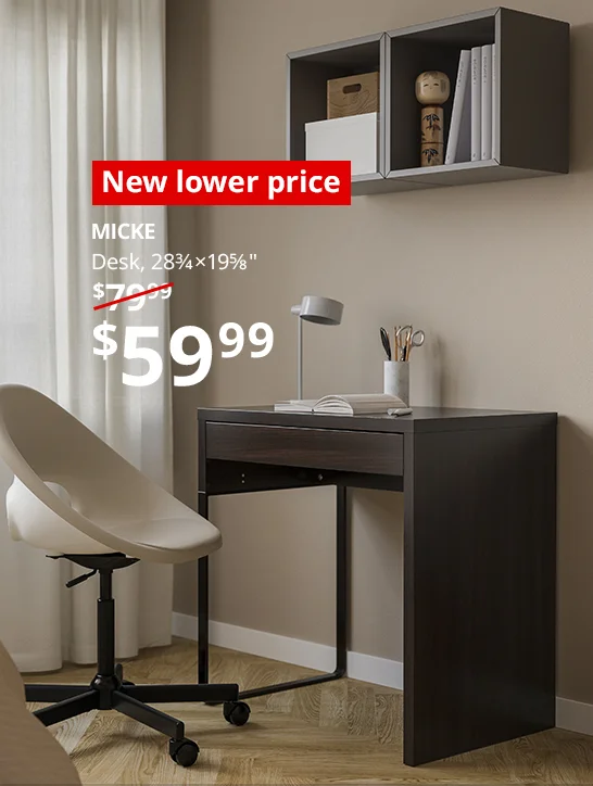 New lower price: MICKE desk
