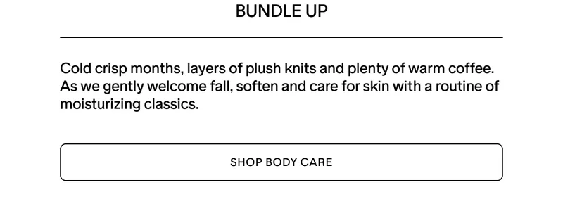 SHOP BODY CARE