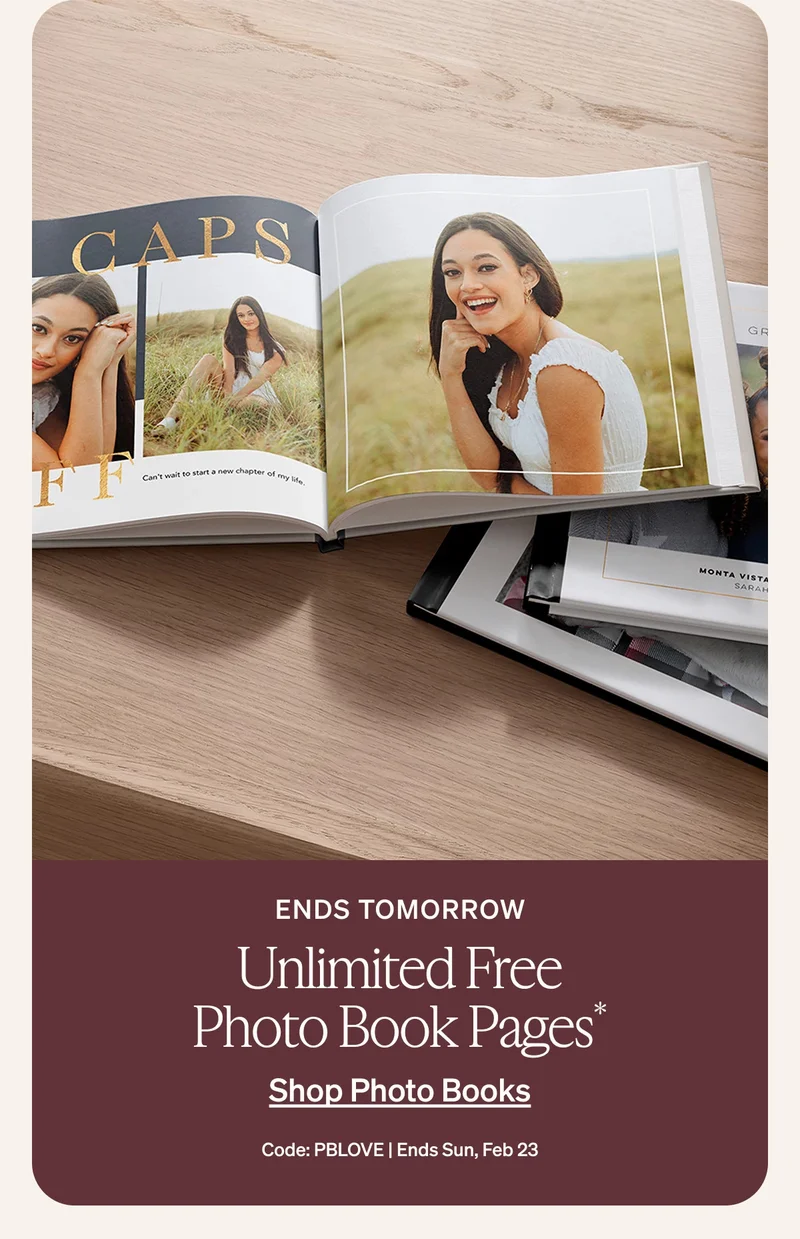 Up to 40% Off Almost Everything + Unlimited Free Photo Book Pages, Prints for Pennies