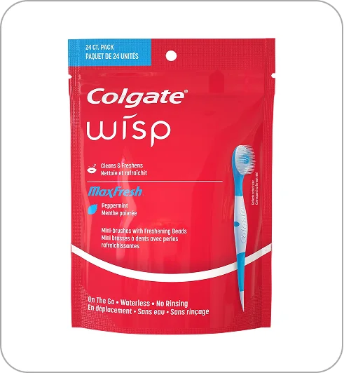 Colgate® Max Fresh® Wisp Disposable Mini Travel Toothbrushes