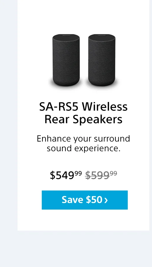 SA-RS5 Wireless Rear Speakers | Enhance your surround sound experience. | Save $200