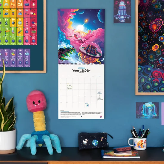 The calendar fits right into all your other kurzgesagt merch