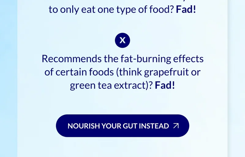 Nourish your gut instead