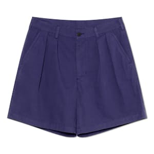 Lapa Double Pleated Canvas Shorts