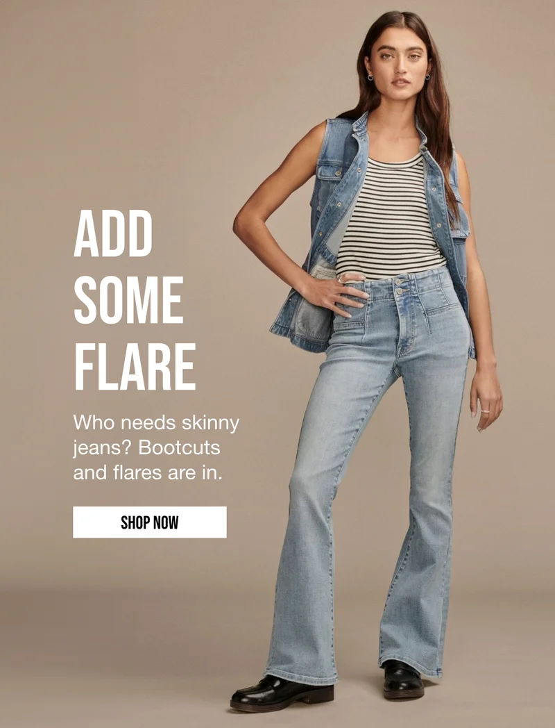 ADD SOME FLARE | Who needs skinny jeans? Bootcuts and flares are in. | SHOP NOW