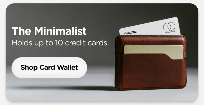 The Minimalist. Holds up to 10 credit cards. Shop Card Wallet.