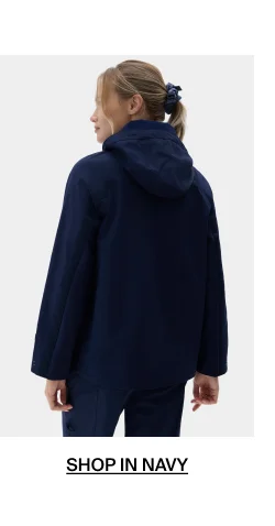 Shop Mary Rain Jacket in Navy