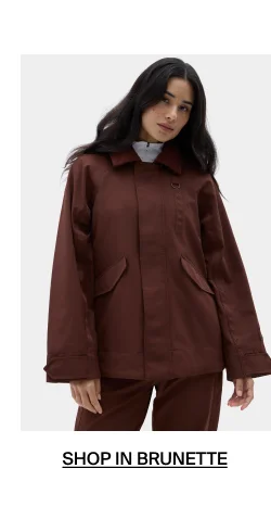 Shop Mary Rain Jacket in Brunette