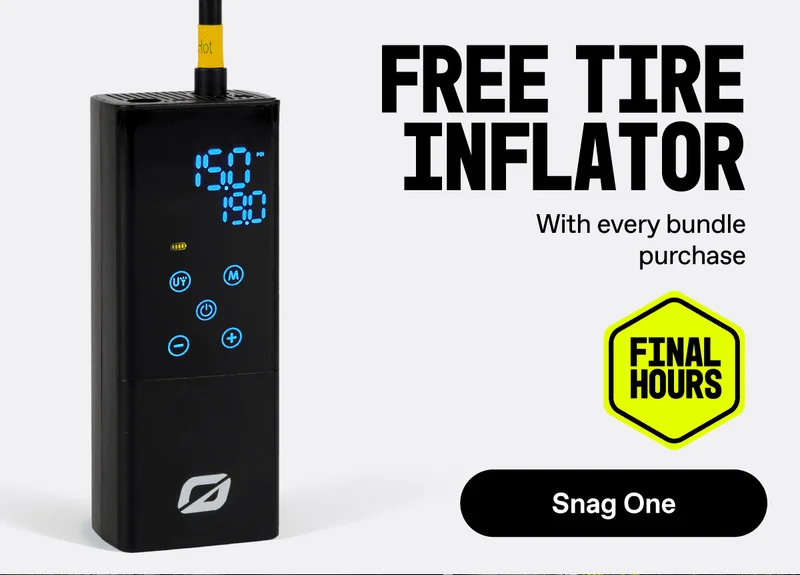 Free Tire Inflator with bundle purchase of Pint S