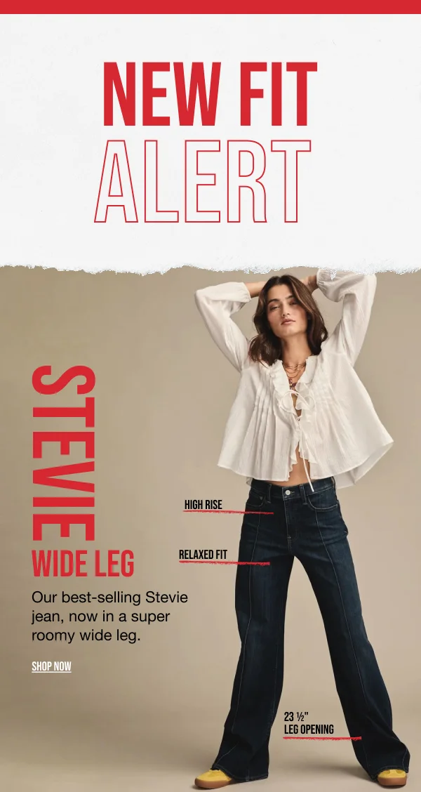 New Fit Alert Stevie Wide Leg Shop Now