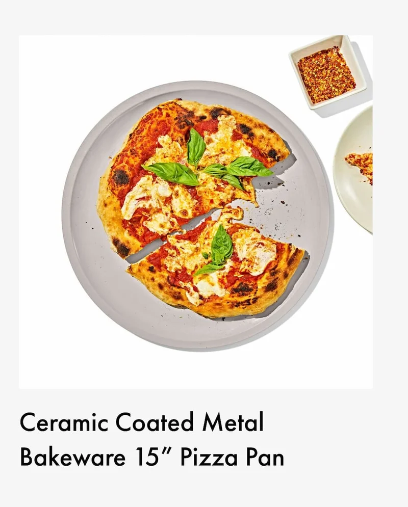 Ceramic Coated Metal Bakeware 15” Pizza Pan