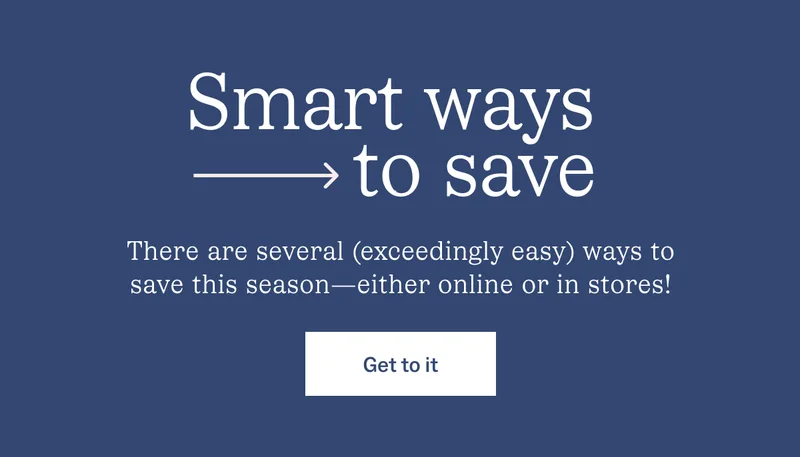 Smart ways to save Smart ways to save