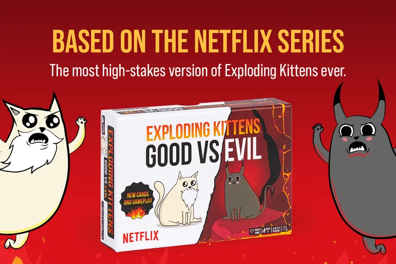 BASED ON THE NETFLIX SERIES | The most high- stakes version of Exploding Kittens ever.