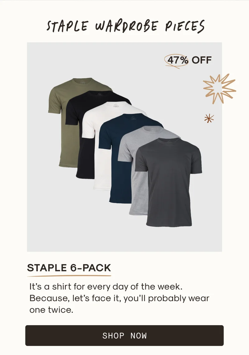 61% Off Staple 6-Pack