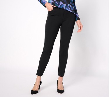 GRAVER Susan Graver Regular Status Stretch Slim Leg Ankle Pants