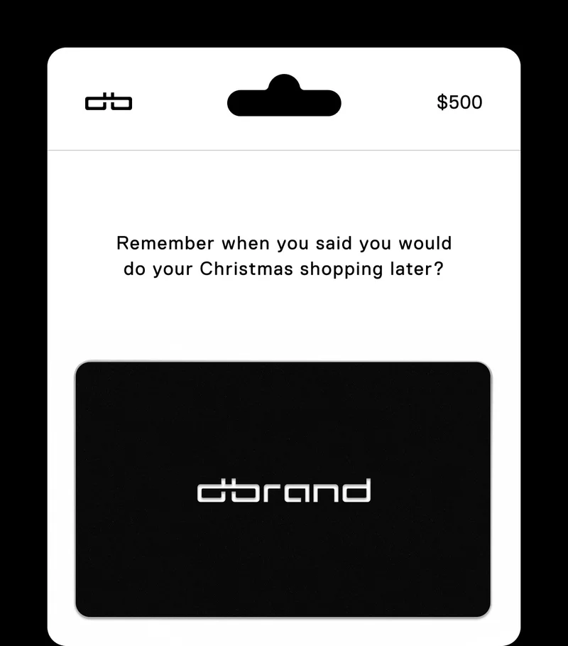 Remember when you said you would do your Christmas shopping later?