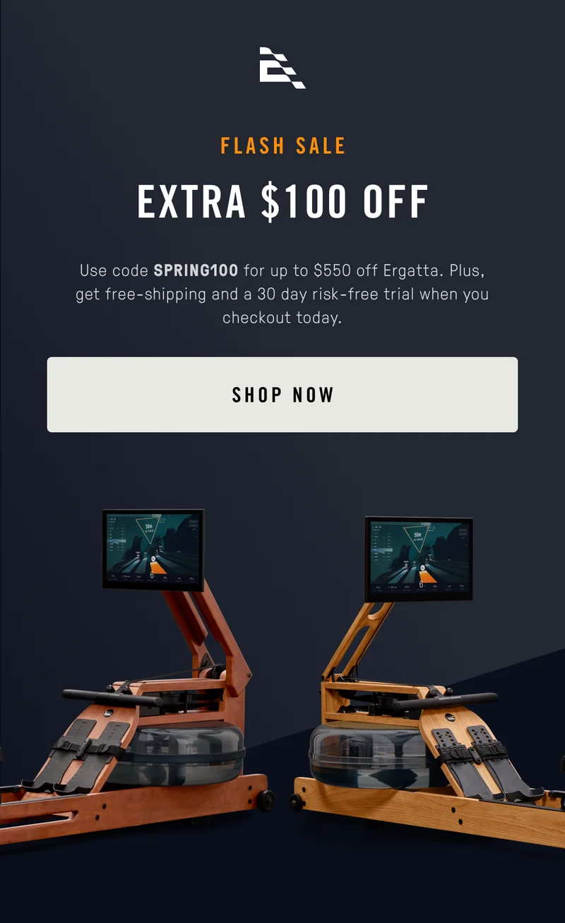 Flash Sale: Order today for an extra $100 off