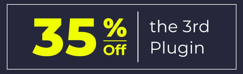 35% off the 3rd plugin