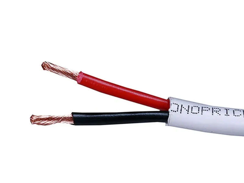 Monoprice Speaker Wire, CL2 Rated, 2-Conductor, 12AWG, 250ft, White