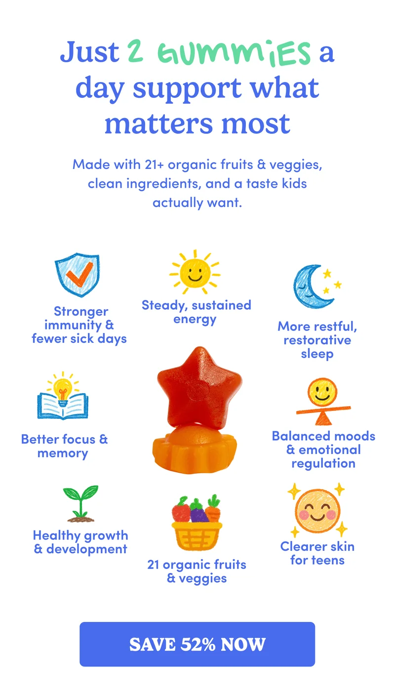 Just 2 gummies a day helps support what matters most