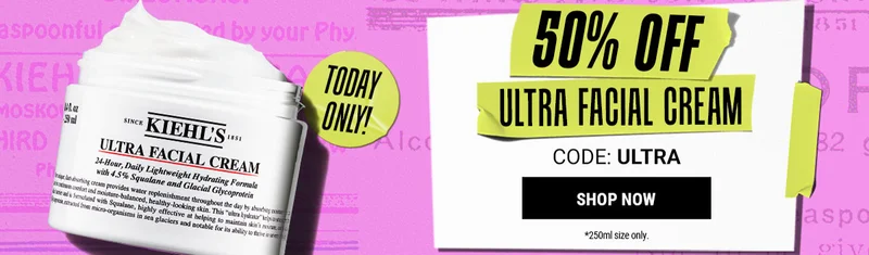 50% OFF discount code FACIAL CREAM