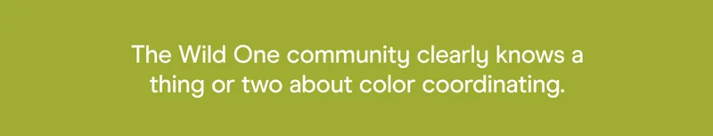 Walk On The Wild one wild one community clearly knows a thing or two about color coordinating