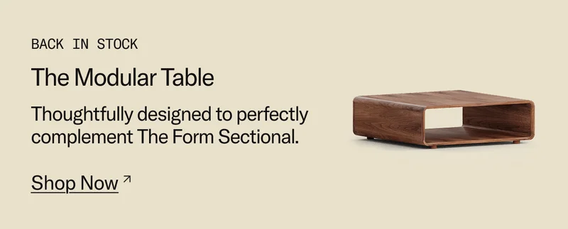 BACK IN STOCK: The Modular Table
