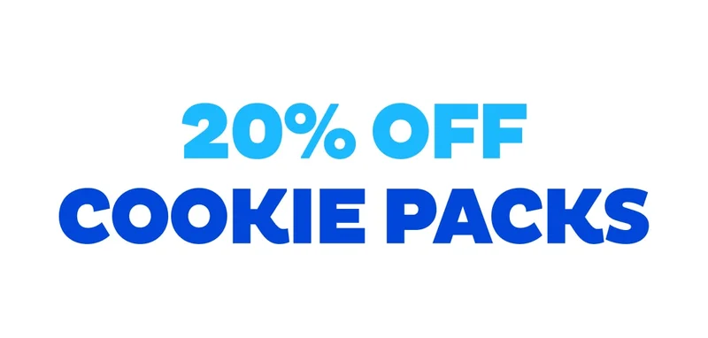 20% Off Cookie Packs