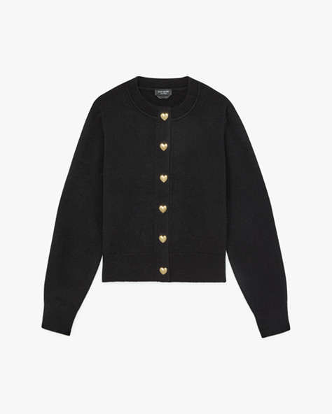 Gold Heart Button Nell Cardigan