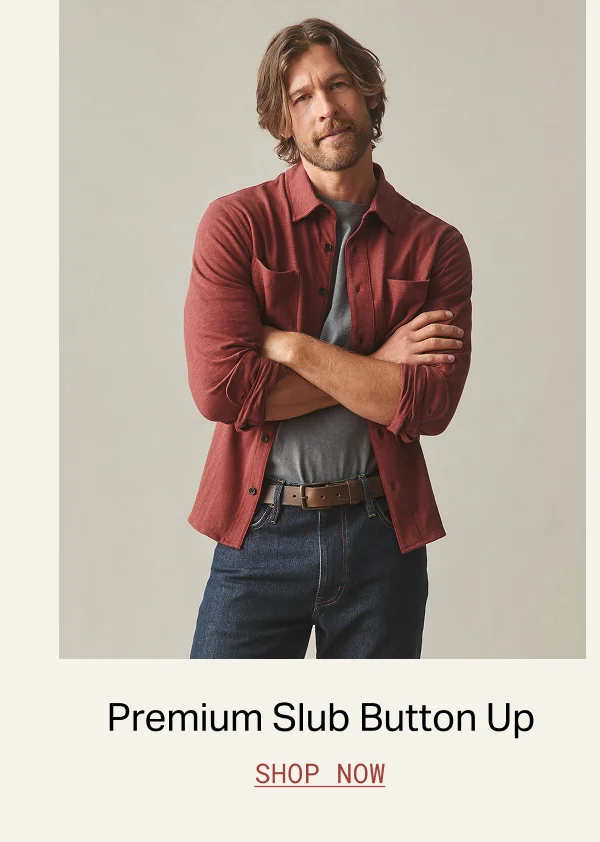 Men's Premium Slub Button Up