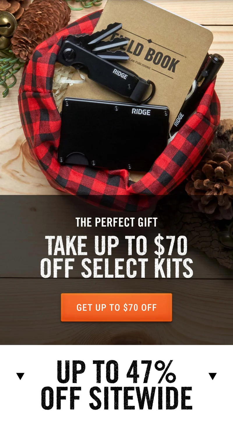 Take up to 70% off Kits & Get a Free Gift Bag