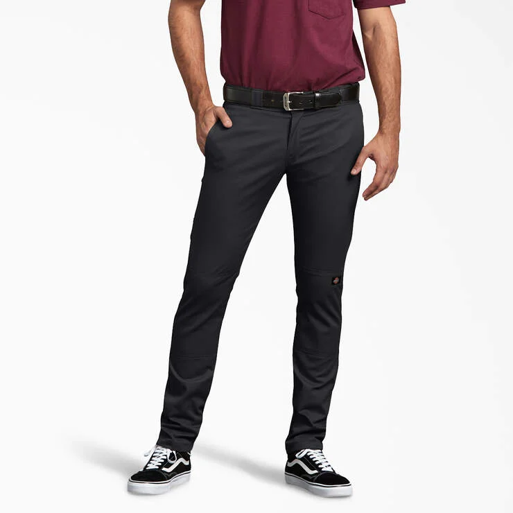 Skinny Fit Double Knee Work Pants