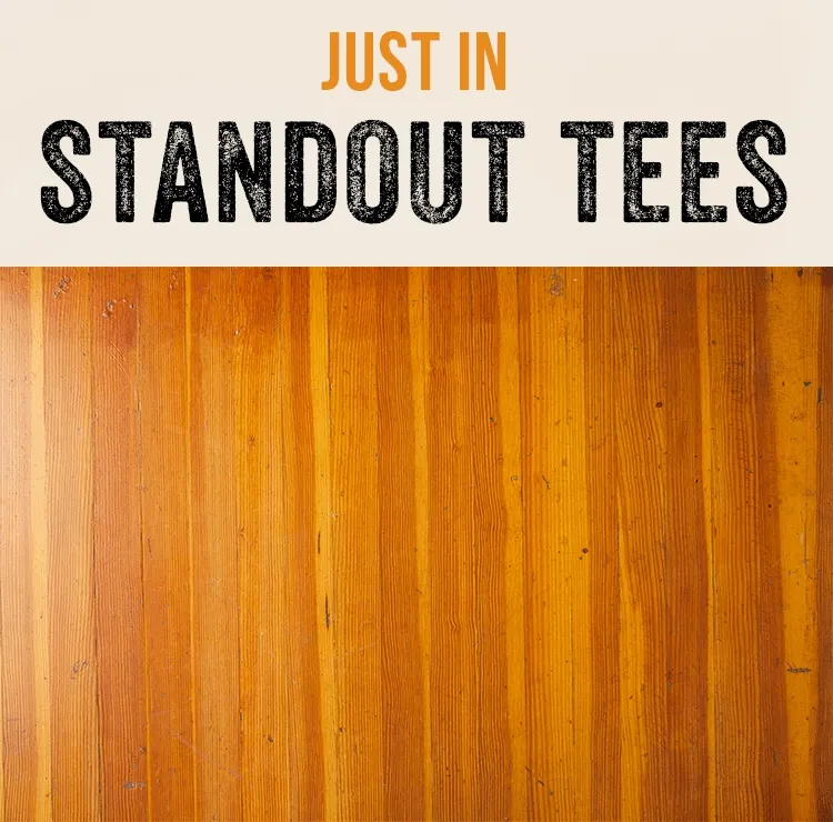 JUST IN. STANDOUT TEES