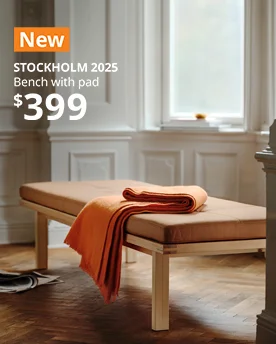 wood bench with pad