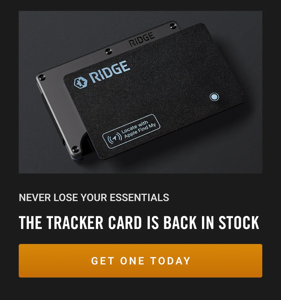 The Tracker Card is Back in Stock
