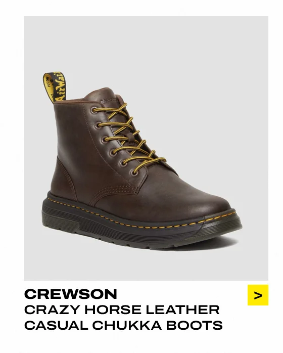 Crewson Crazy Horse Leather Casual Chukka Boots