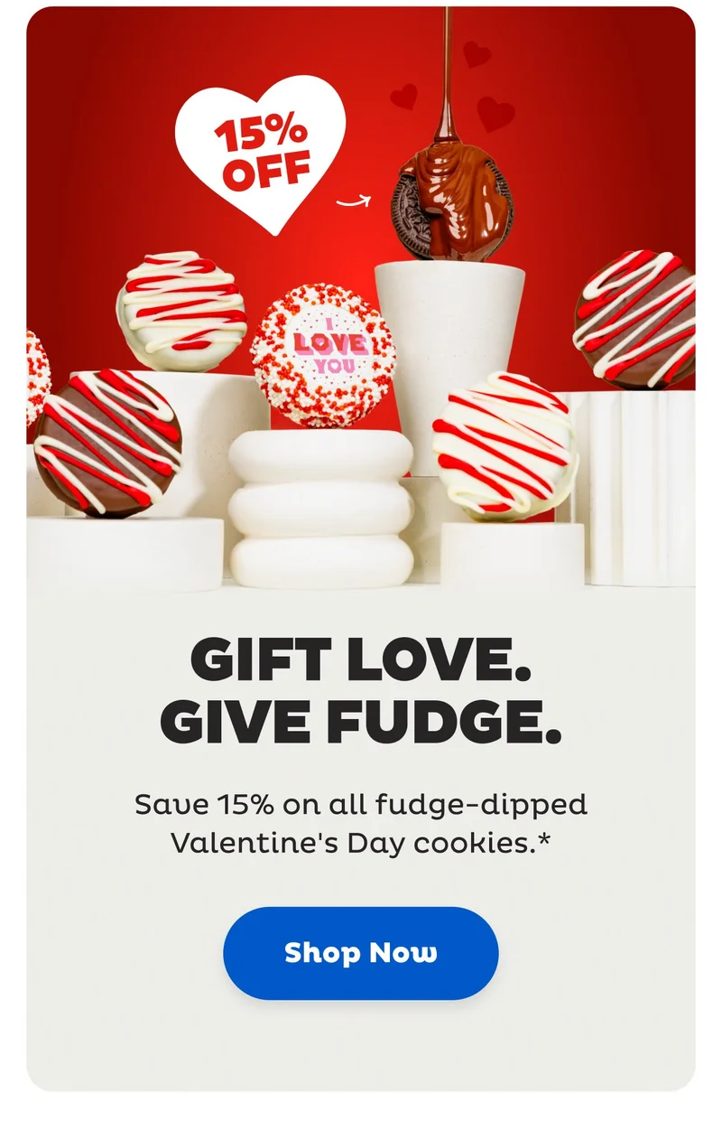 Save 15% on Valentine's Day Gifts