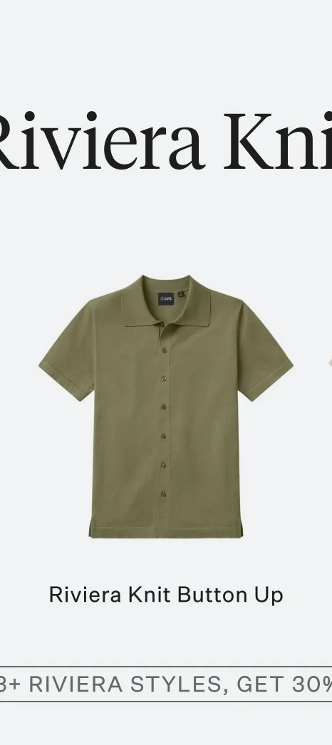 Riviera Knit Button Up