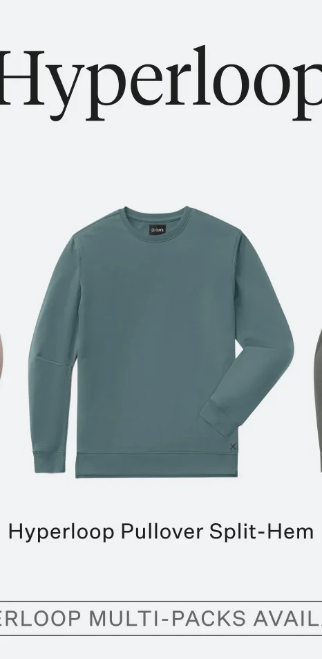 Hyperloop Pullover Split-Hem