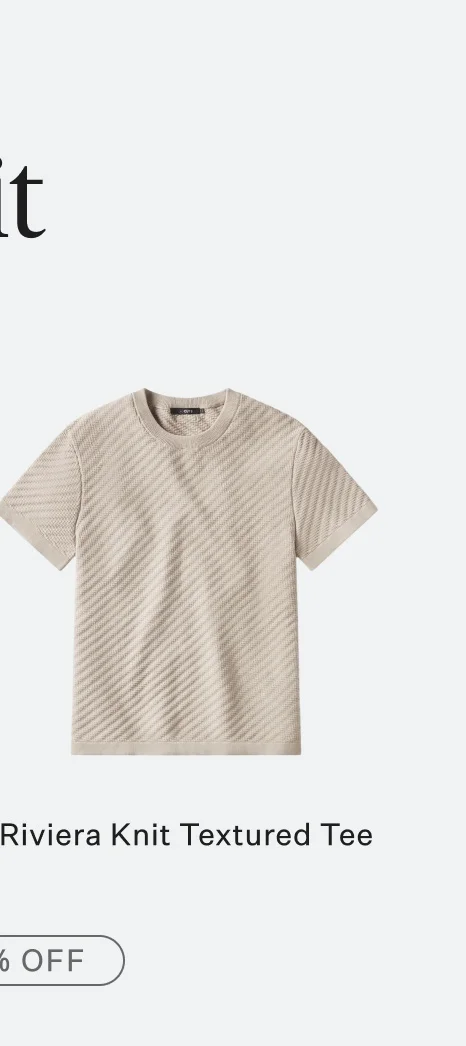 Riviera Knit Textured Tee